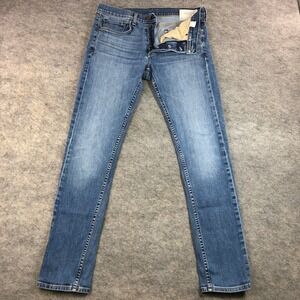 Rag and Bone Fit 1 Mens 33x32 Blue Wash Extra Slim Jeans